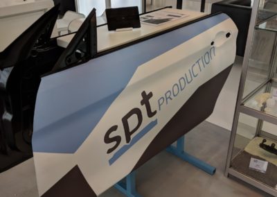 Messestand SPT Production Anwendungsbeispiel